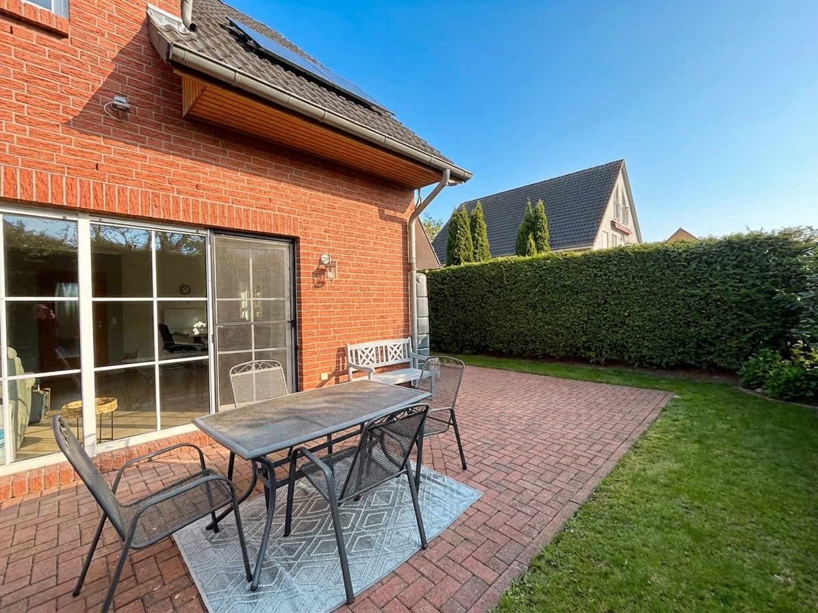 Terrasse - Familienfreundliches Reihenendhaus mit Garten & PV-Anlage in Timmerlah