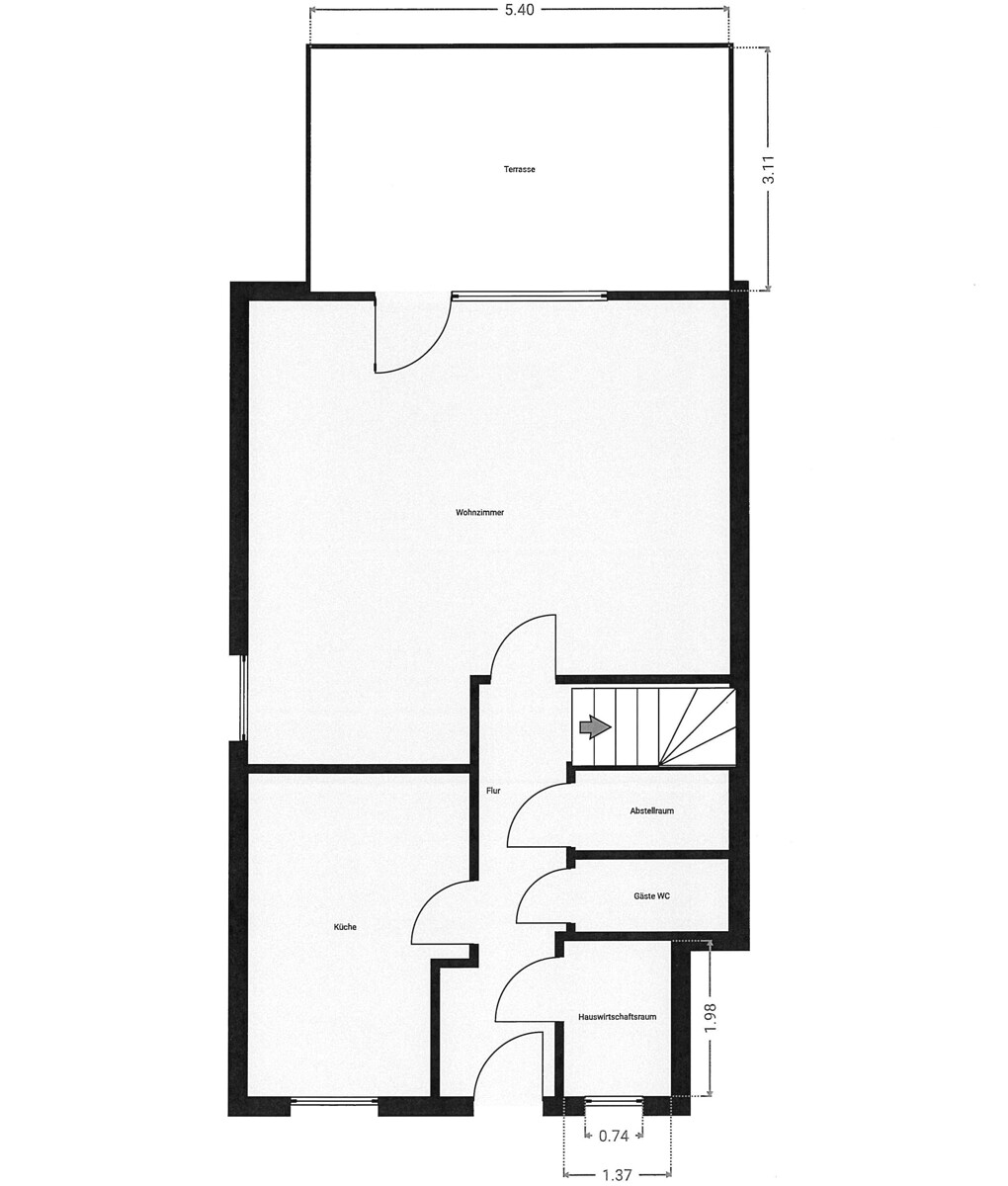 Erdgeschoss - Familienfreundliches Reihenendhaus mit Garten & PV-Anlage in Timmerlah