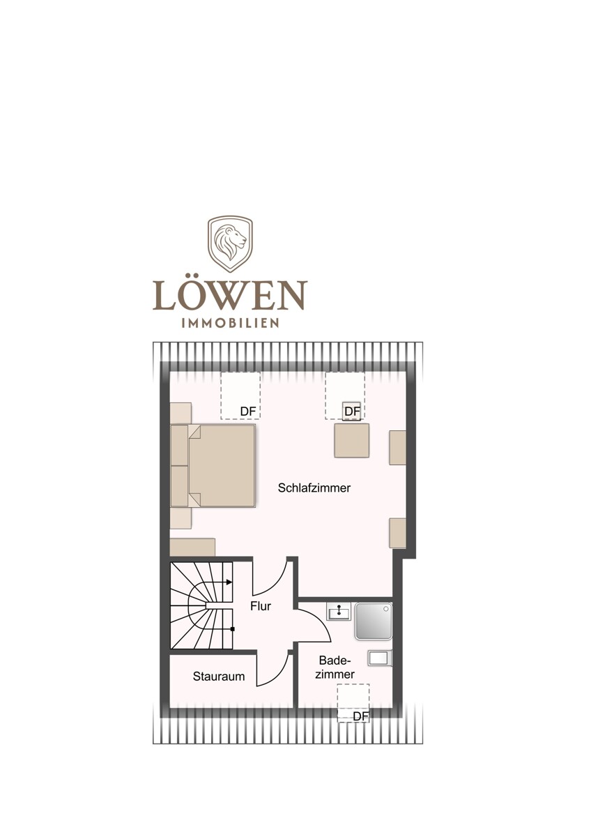 Dachgeschoss - Melverode – Reihenmittelhaus mit Südgarten und Garage