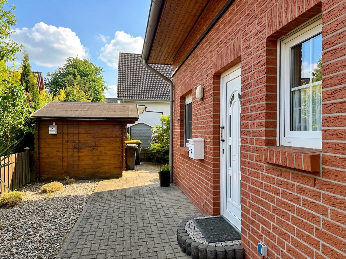Hauseingang - Familienfreundliches Reihenendhaus mit PV-Anlage & Klimaanlage