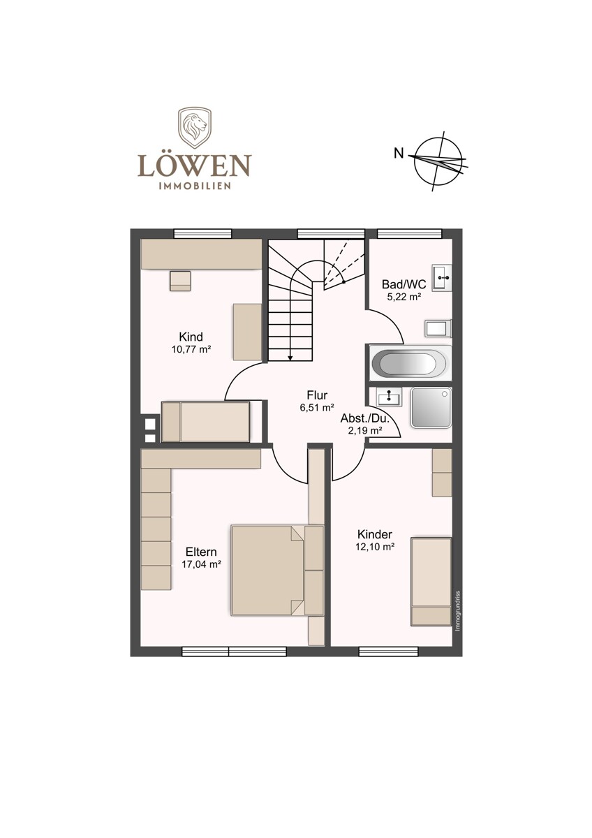 Obergeschoss - Solides Reihenmittelhaus in ruhiger Lage von Lamme