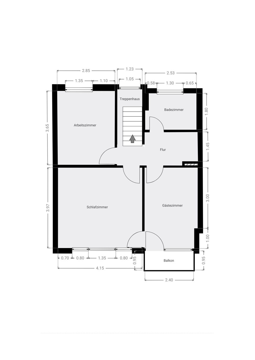 Obergeschoss - Gepflegtes Reihenmittelhaus mit Garage und Stellplatz in ruhiger Lage von Lamme