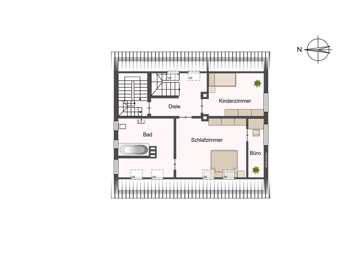 Obergeschoss - Braunschweig – Modernisiertes Einfamilienhaus in ruhiger Wohnlage