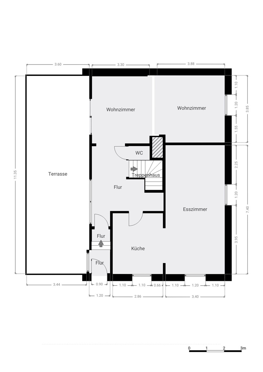 Erdgeschoss - Freistehendes Einfamilienhaus im beliebten Lehndorf