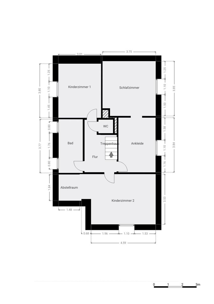 Obergeschoss - Freistehendes Einfamilienhaus im beliebten Lehndorf